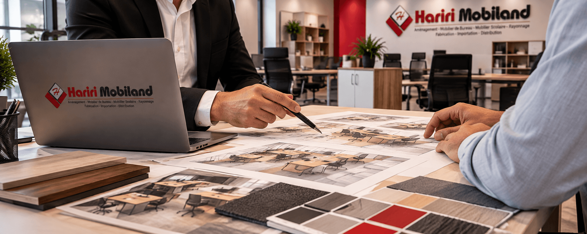 Projet d'aménagement et mobilier professionnel - HARIRI MOBILAND